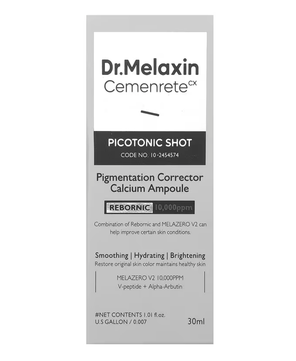 Cemenrete - Ampoule de calcium, Correcteur de pigmentation et de picotonique