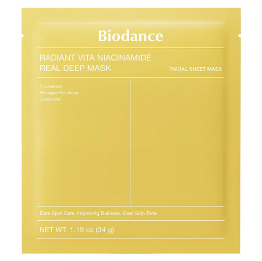 Radiant Vita Niacinamide - Masque de beauté – 1 boîte (4 masques × 34 g)